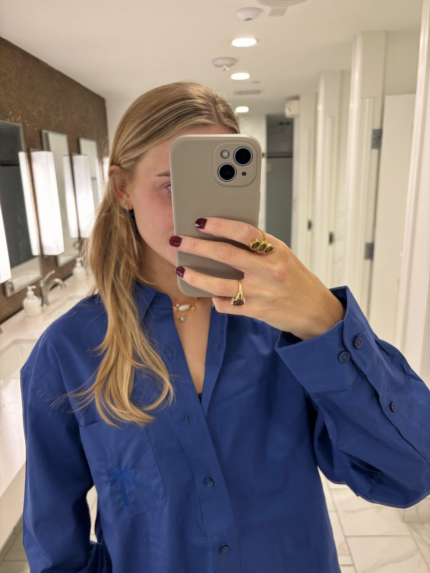 The Palm Tree Button Up