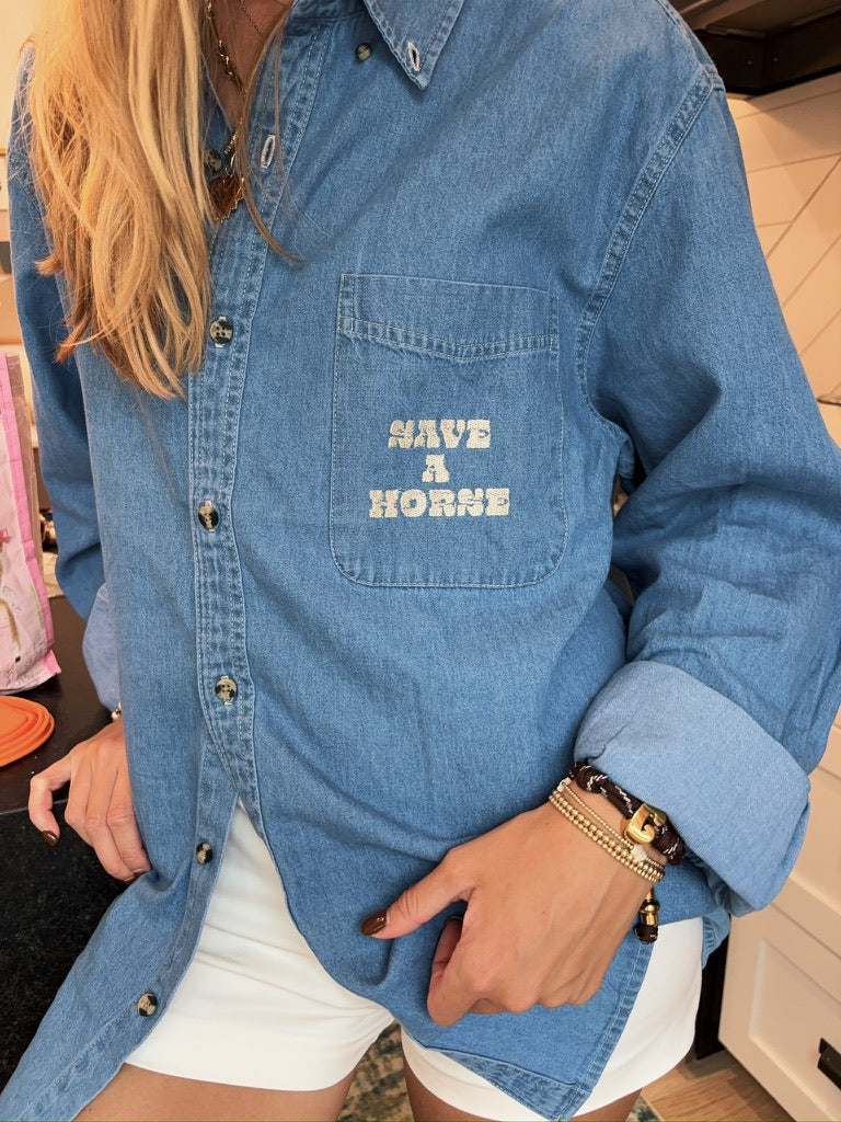 The Save A Horse Button Up