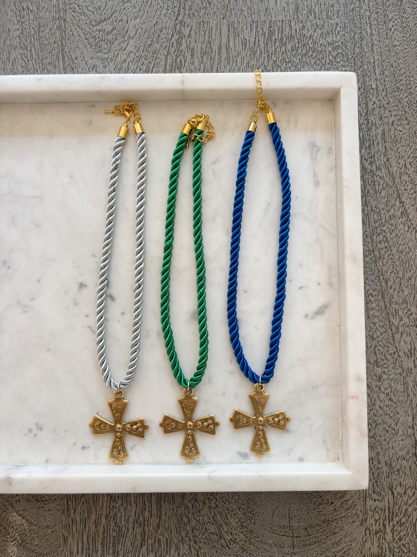 The Cord Cross Necklace