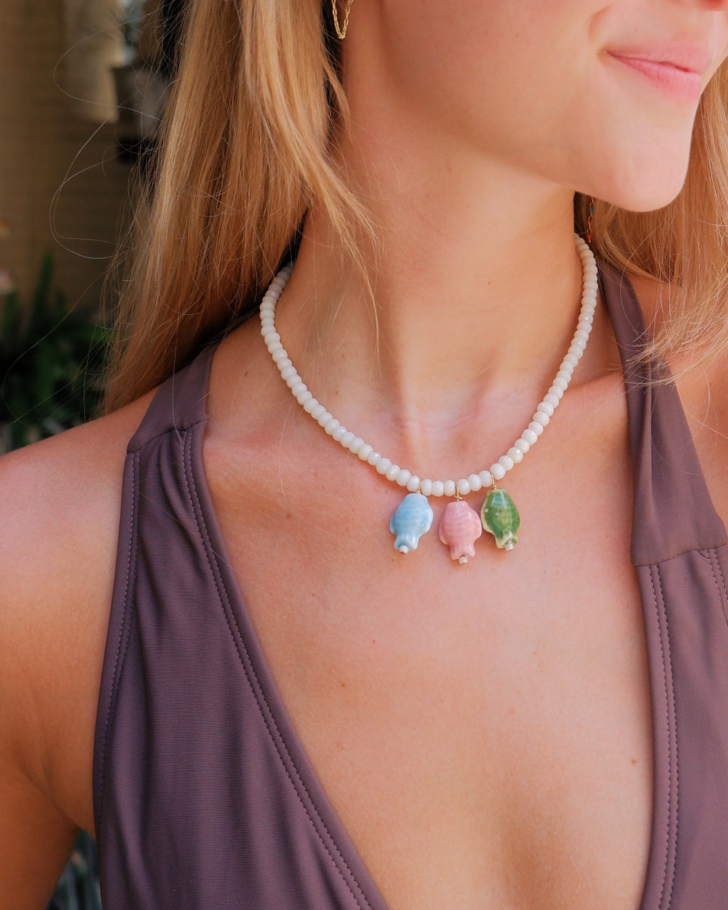 The Triple Charm Fish Necklace