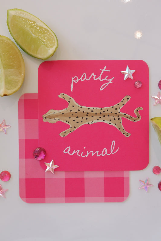 The Party Animal Paper Coasters
