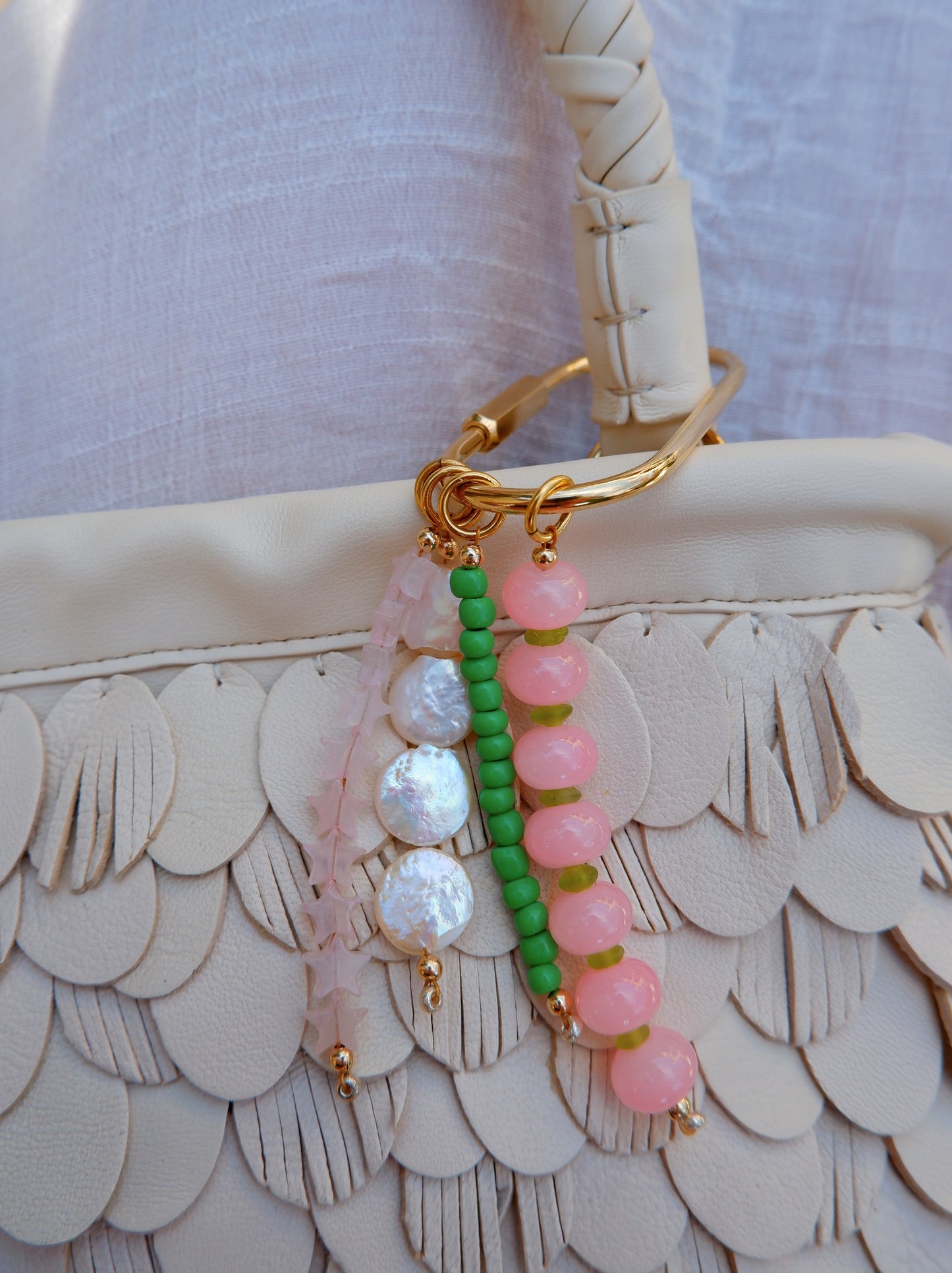 Spring Beaded Bag Charms