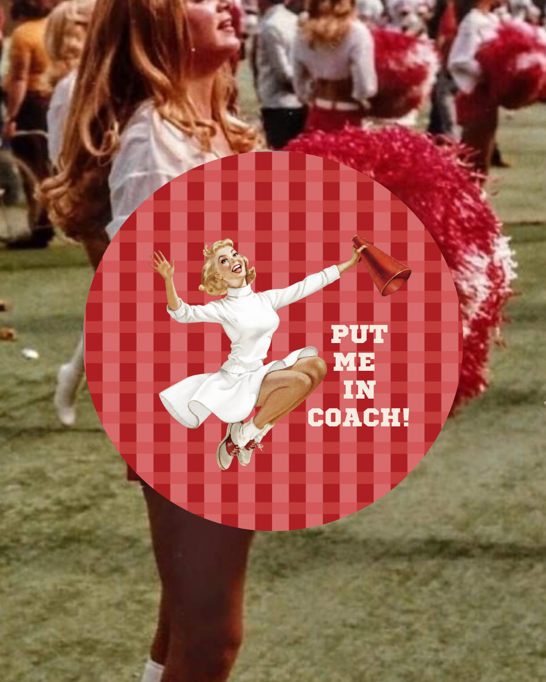 The Red Put Me In Coach Pin