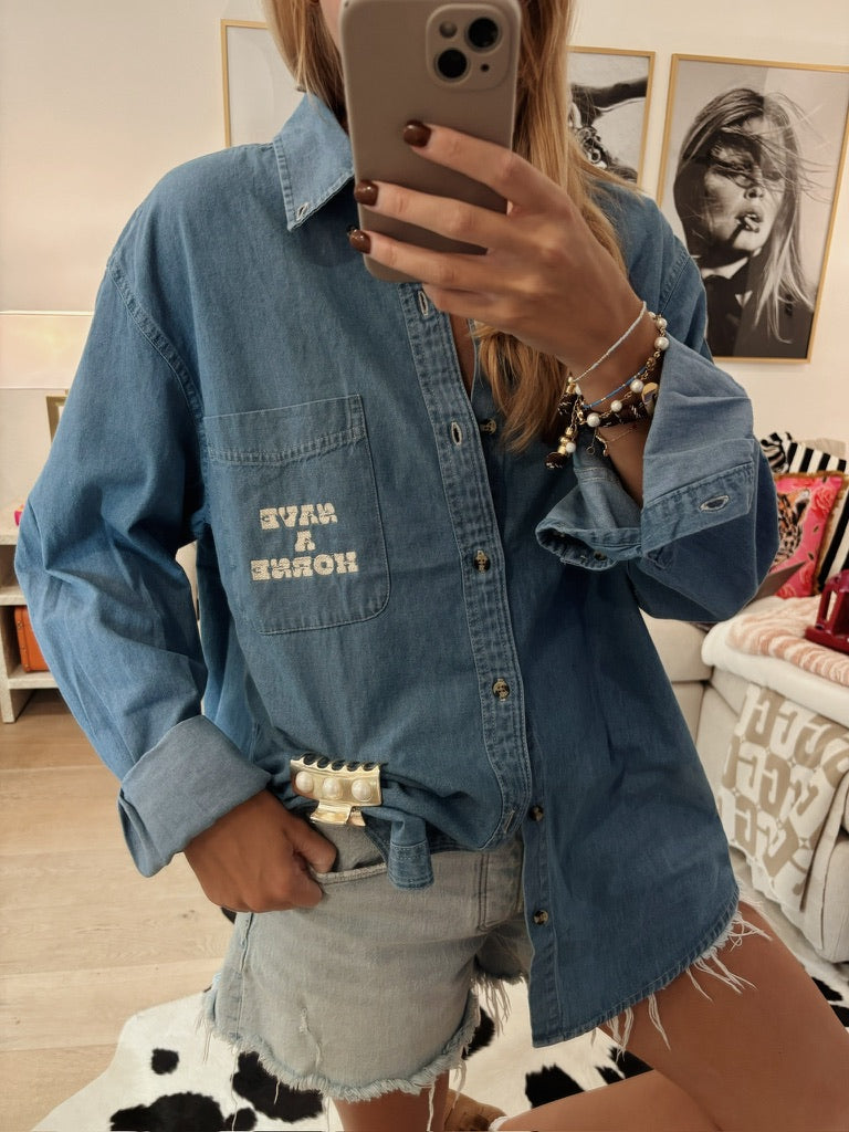 The Save A Horse Button Up