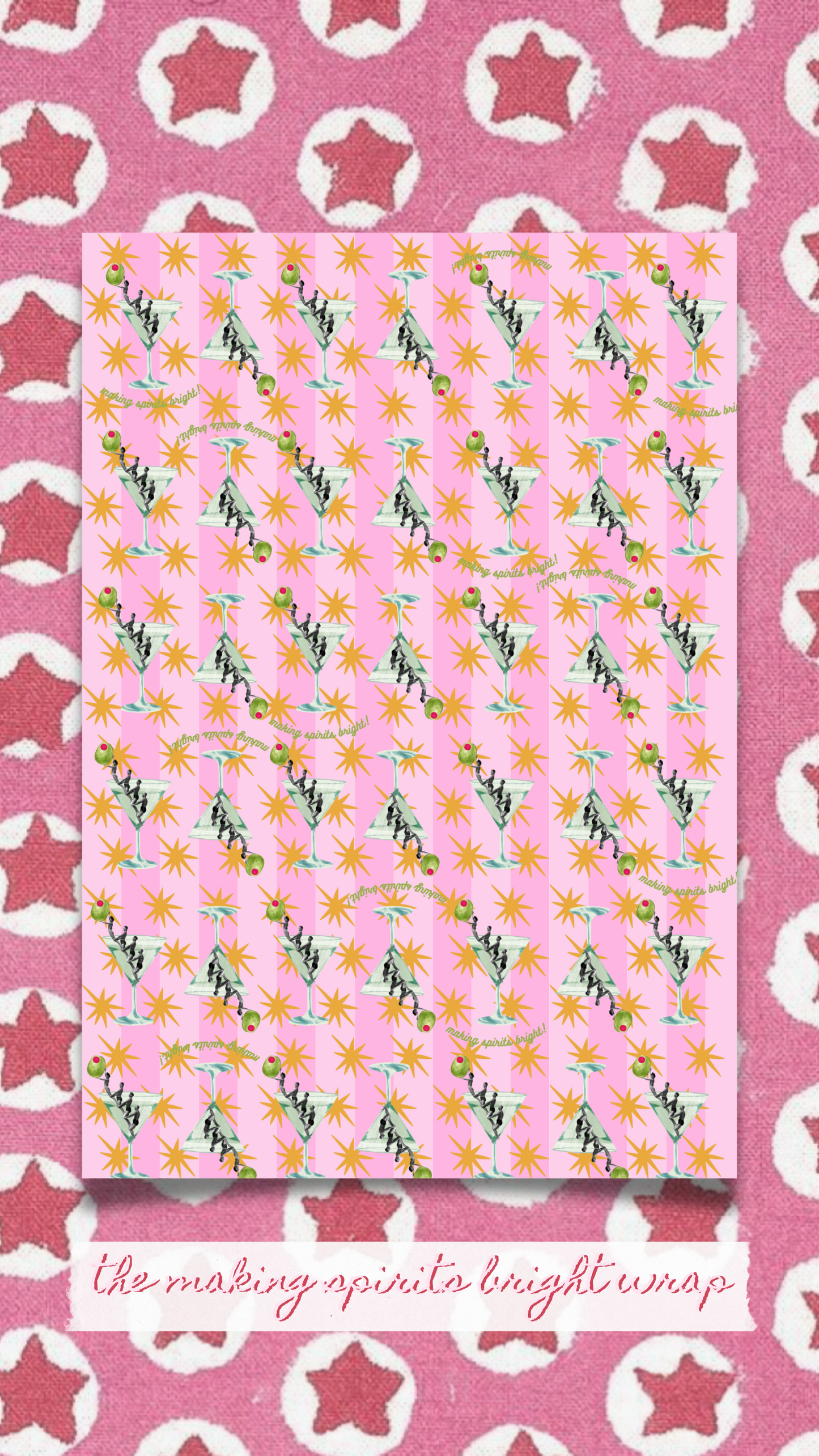 The Making Spirits Bright Wrapping Paper