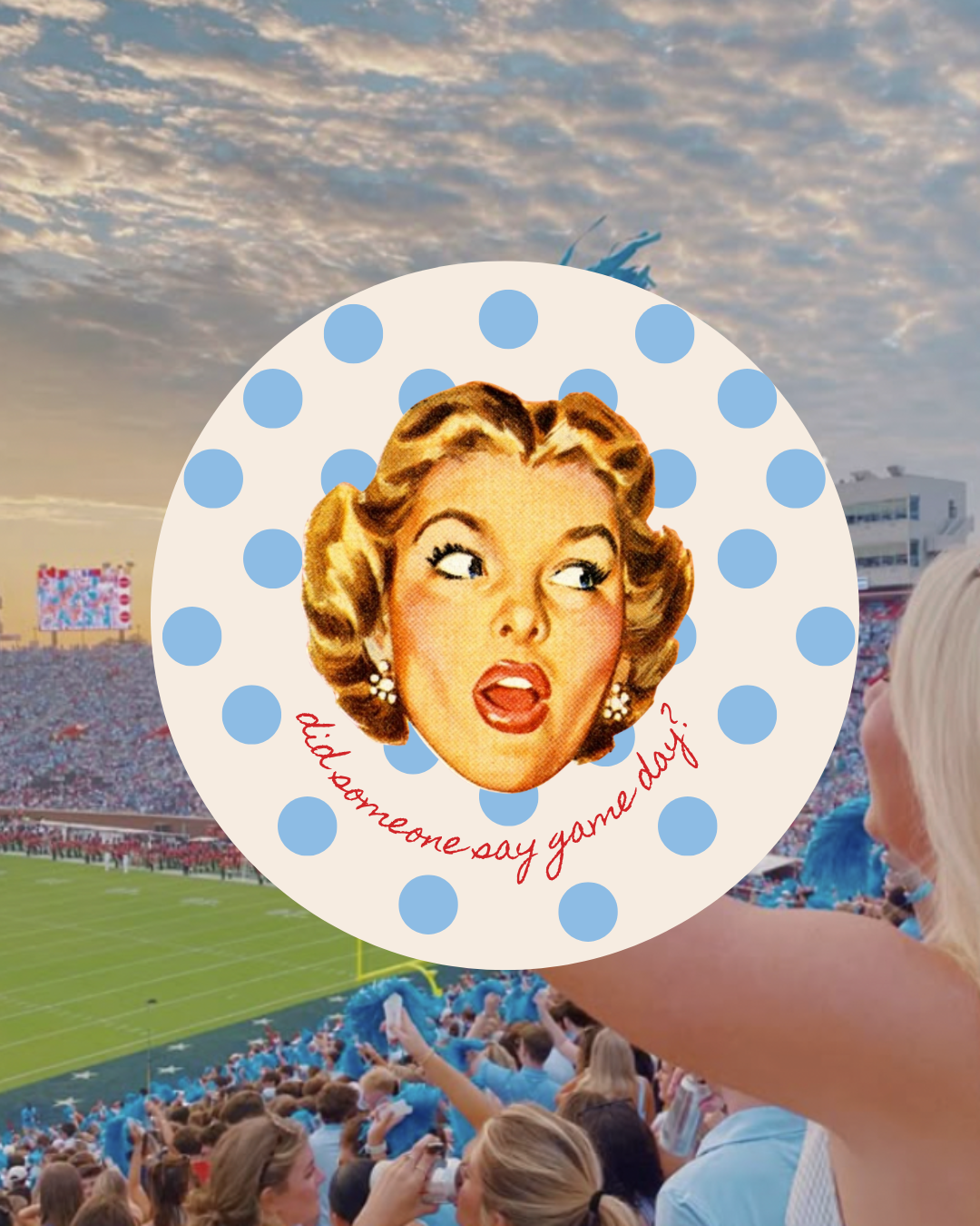 The Light Blue Polka Dot Pin