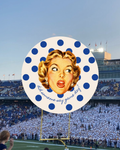 The Navy Polka Dot Pin