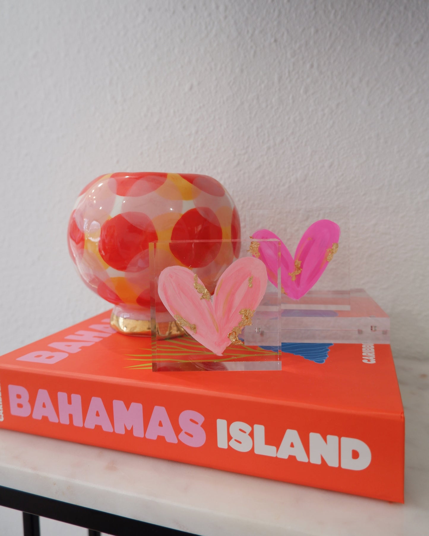 The Hot Pink Acrylic Heart Mini