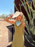 The Turquoise Beaded Trim Neck Scarf