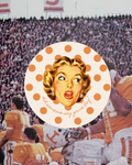 The Orange Polka Dot Pin