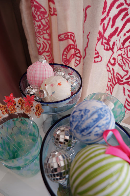 The Small Fabric Wrapped Ornaments