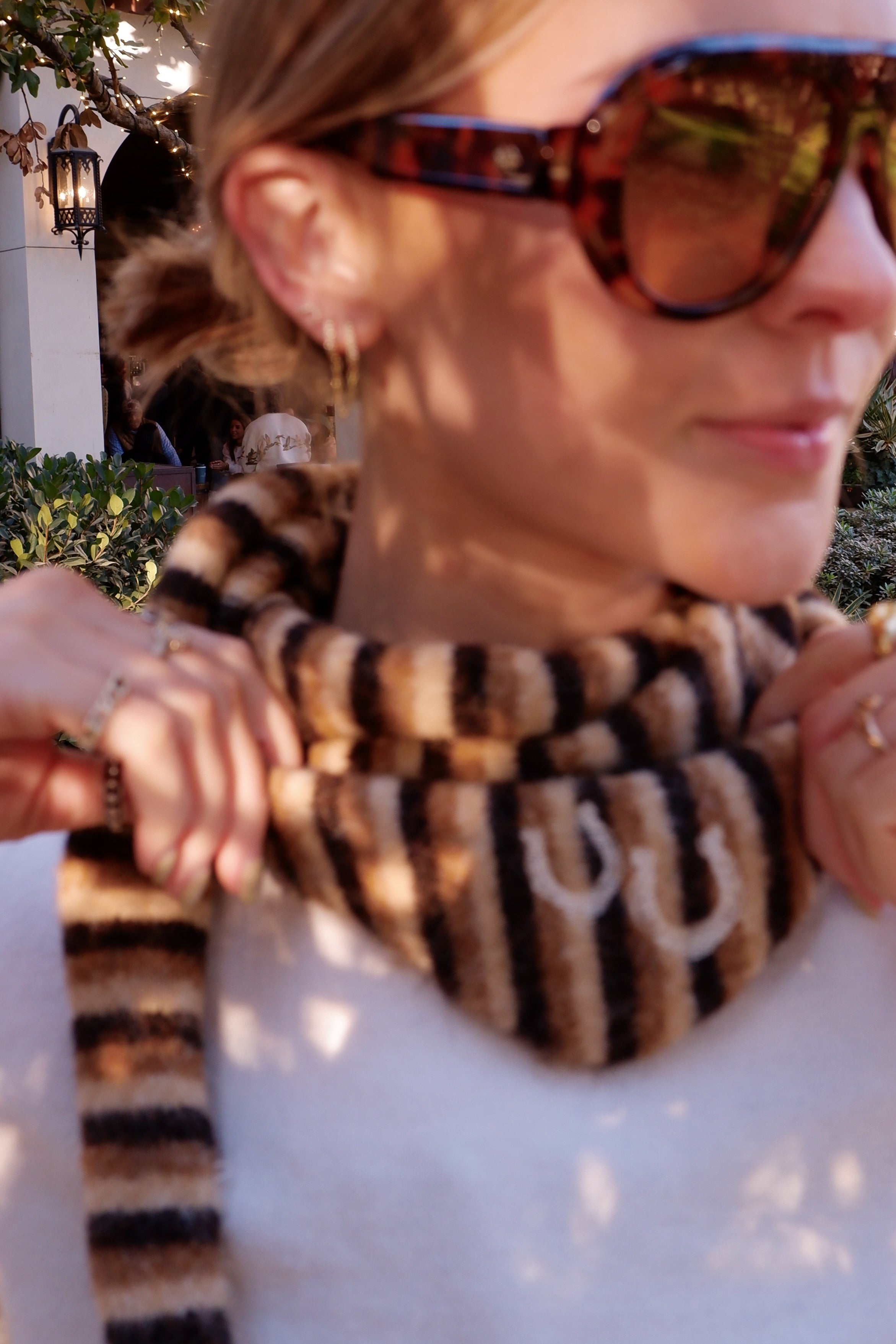 The Striped Triangle Scarf