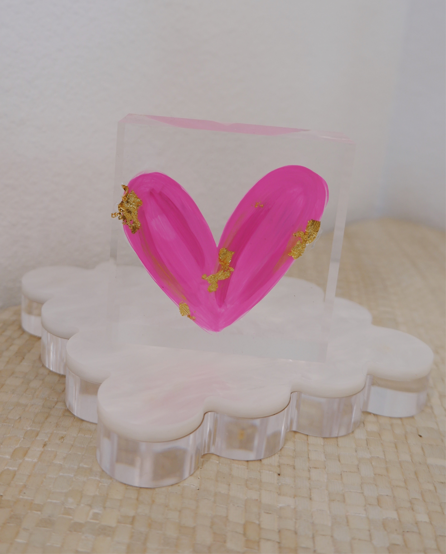 The Hot Pink Acrylic Heart Mini