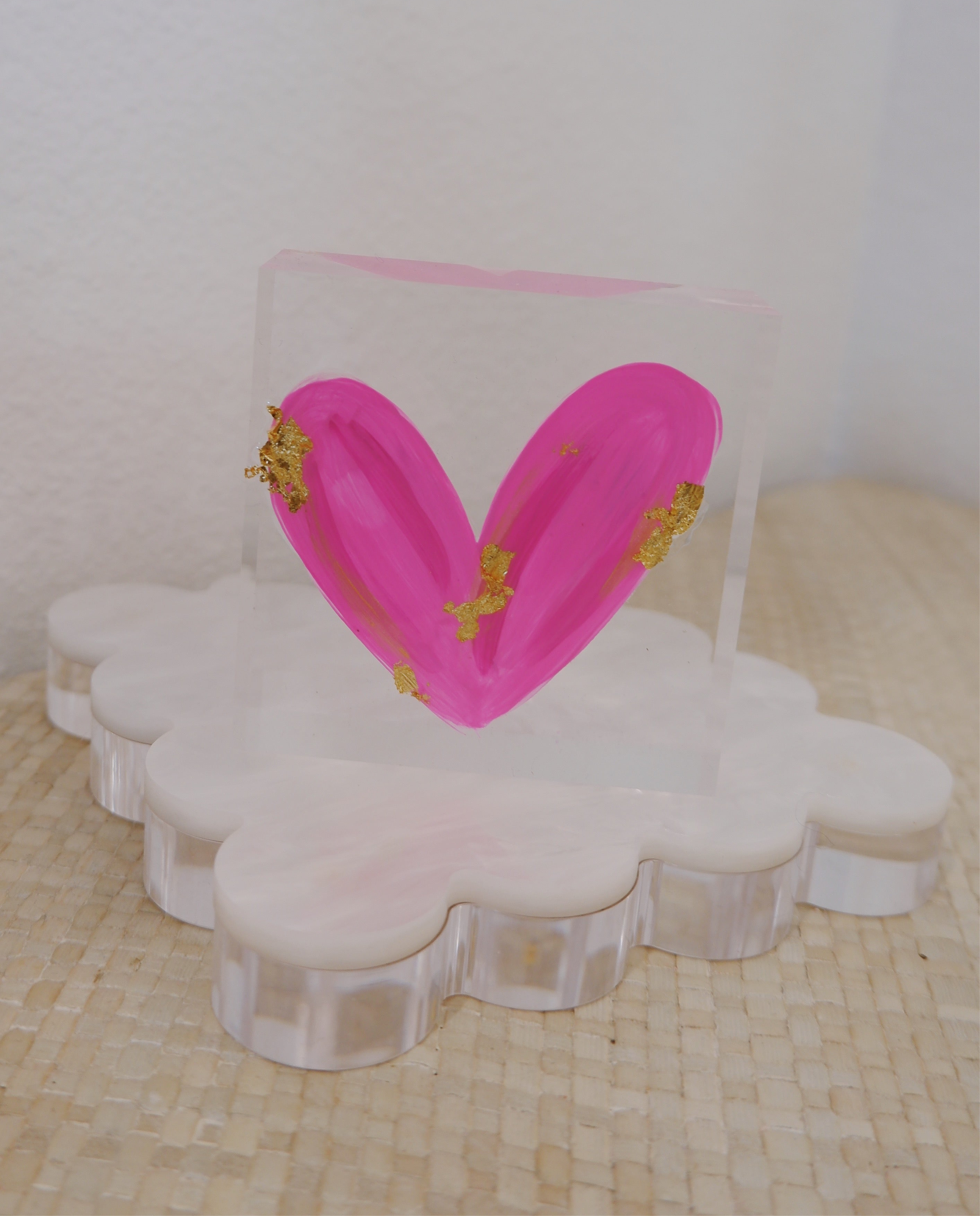 The Hot Pink Acrylic Heart Mini