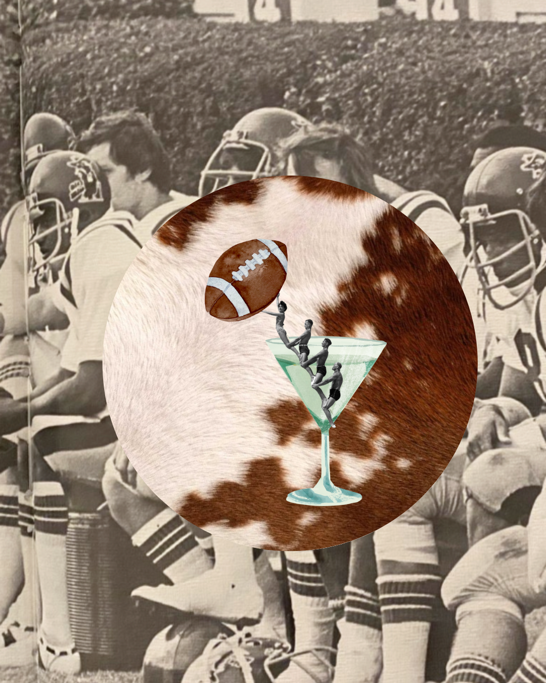 The Football Martini Pin
