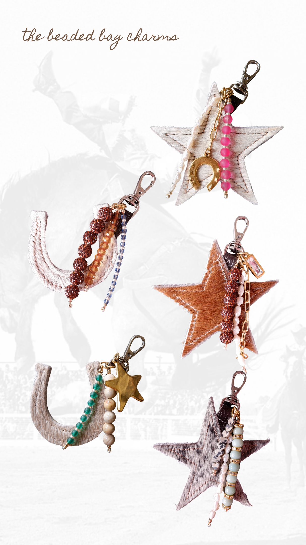 The Beaded Hide Bag Charms