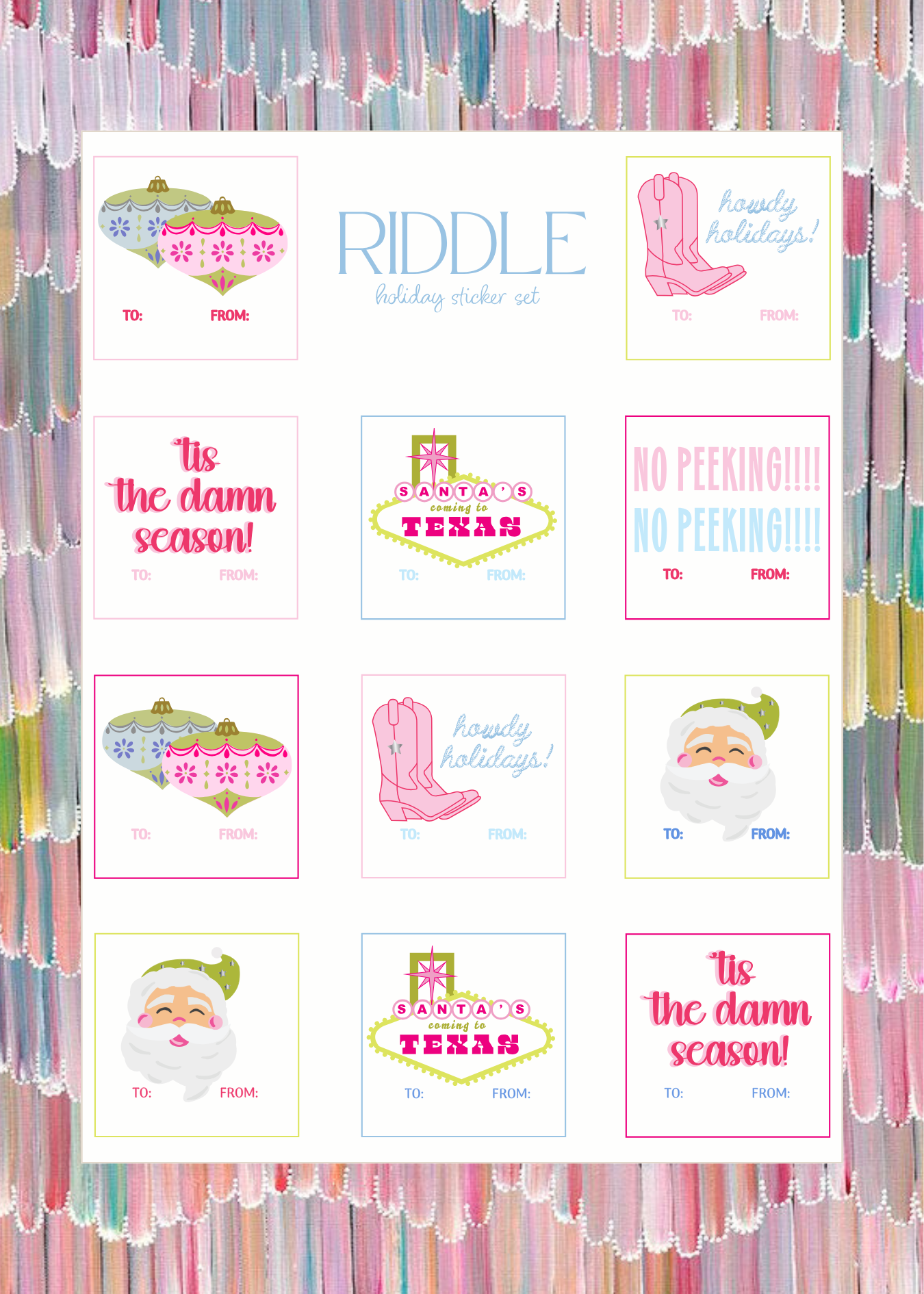 The Christmas Sticker Set