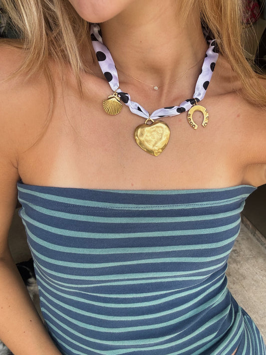 The Twilly Triple Heart Charm