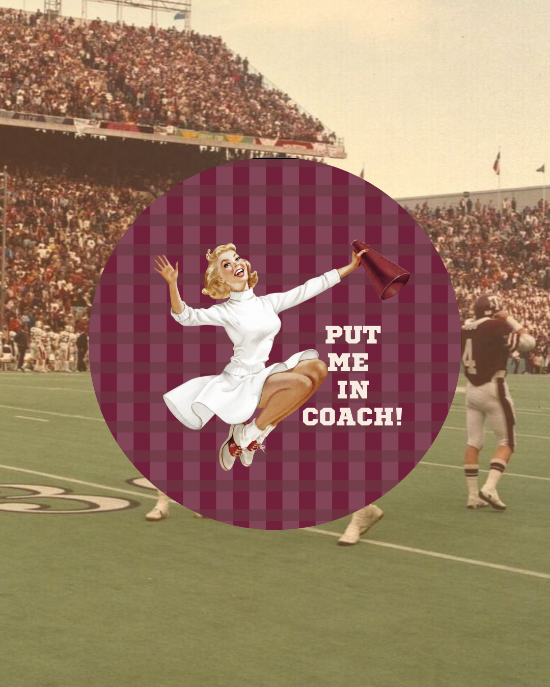 The Maroon Put Me In Coach Pin