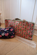 The Mahjong Bag in Peach Floral