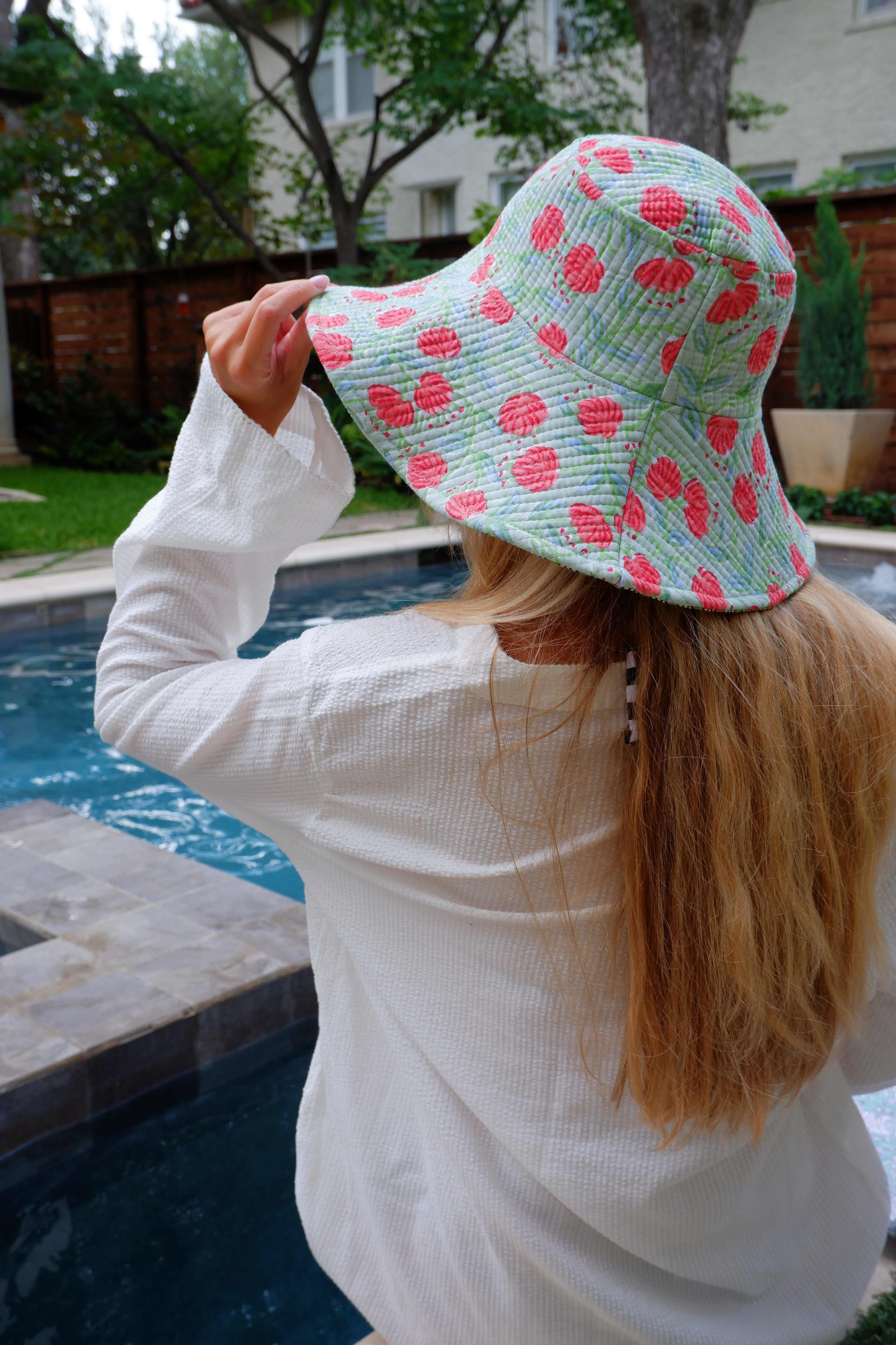 The Green Poppy Quilted Hat