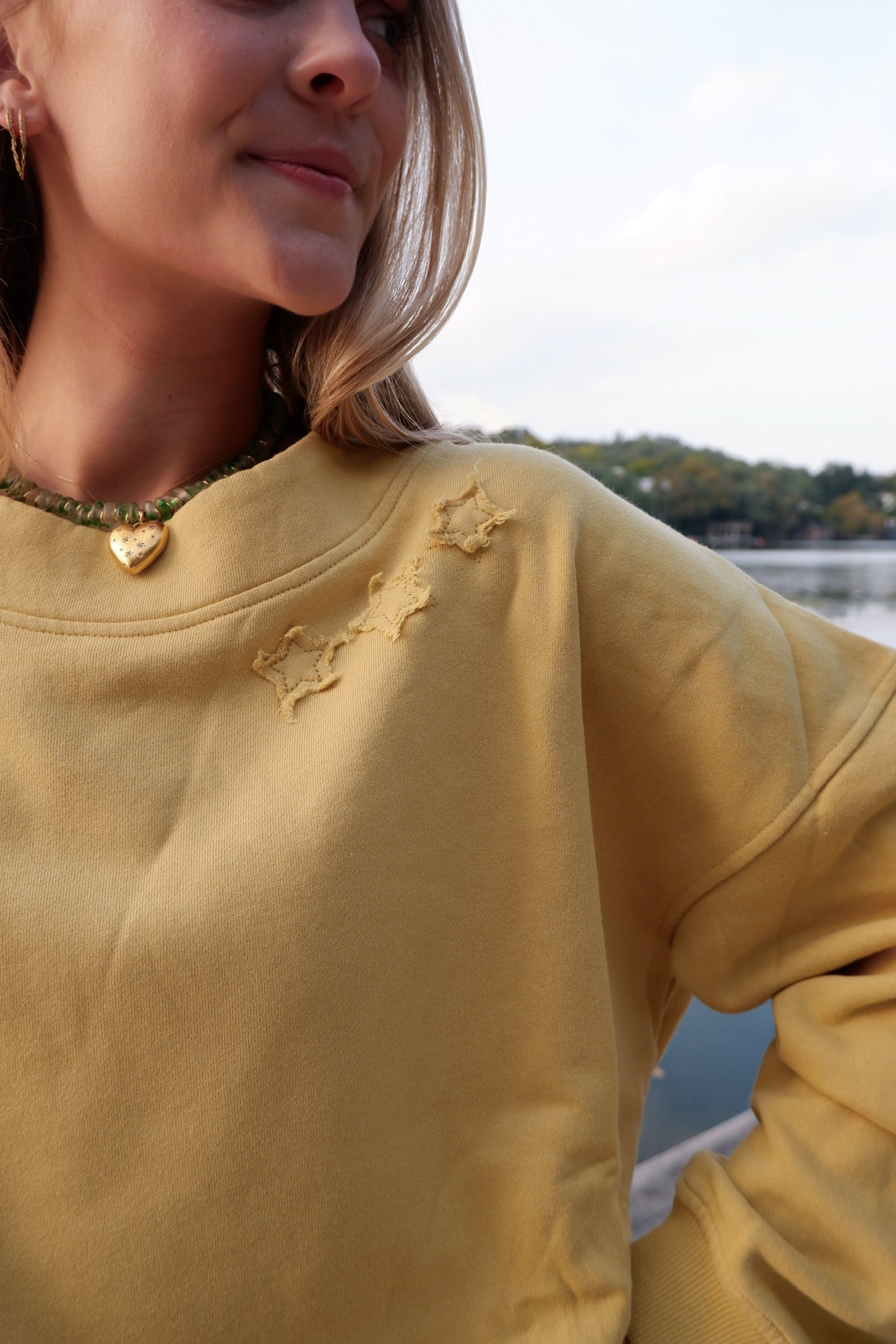 The Lucky Star Long Sleeve Sweat Set in Canary