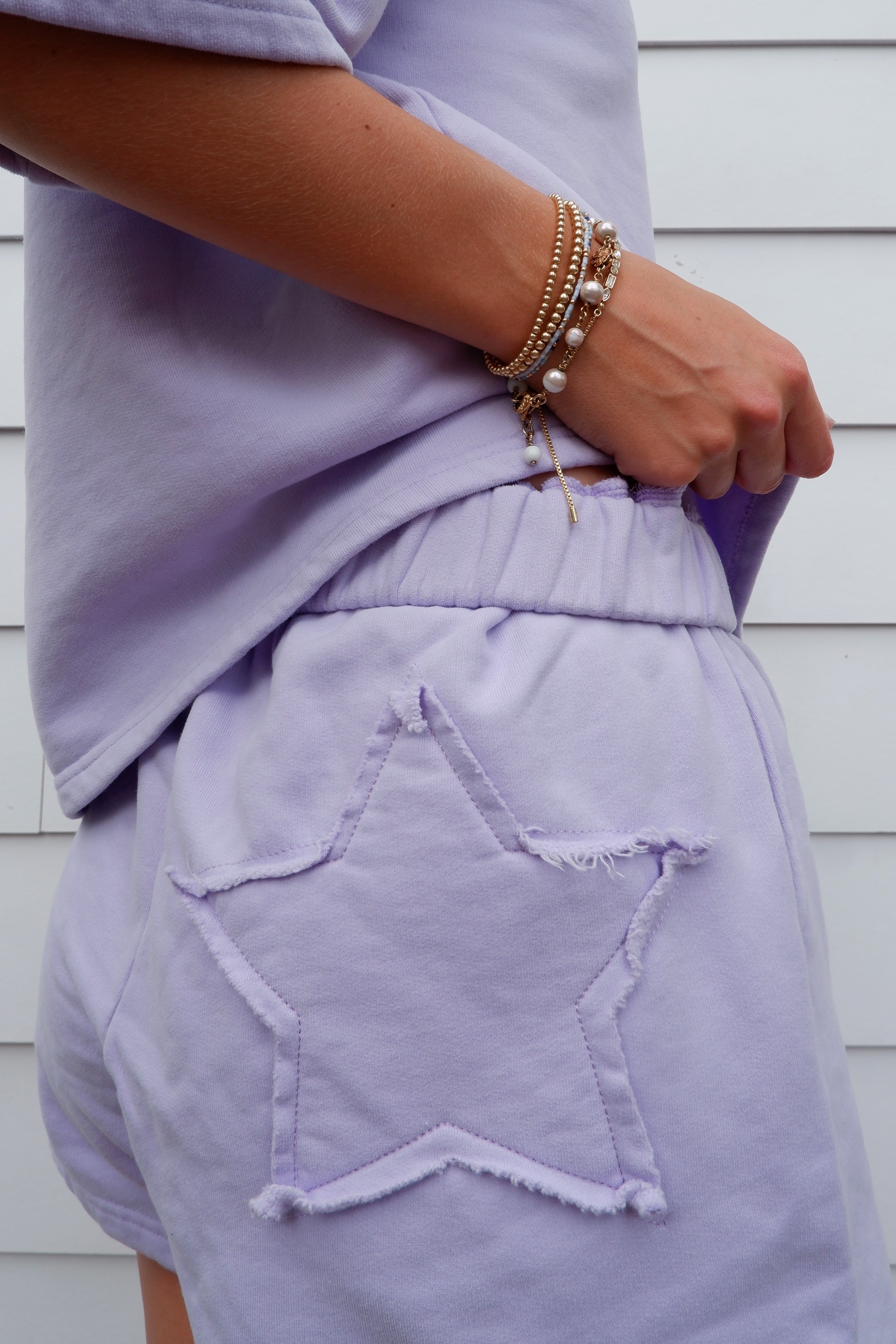 The Lucky Star Sweat Sets In Lilac