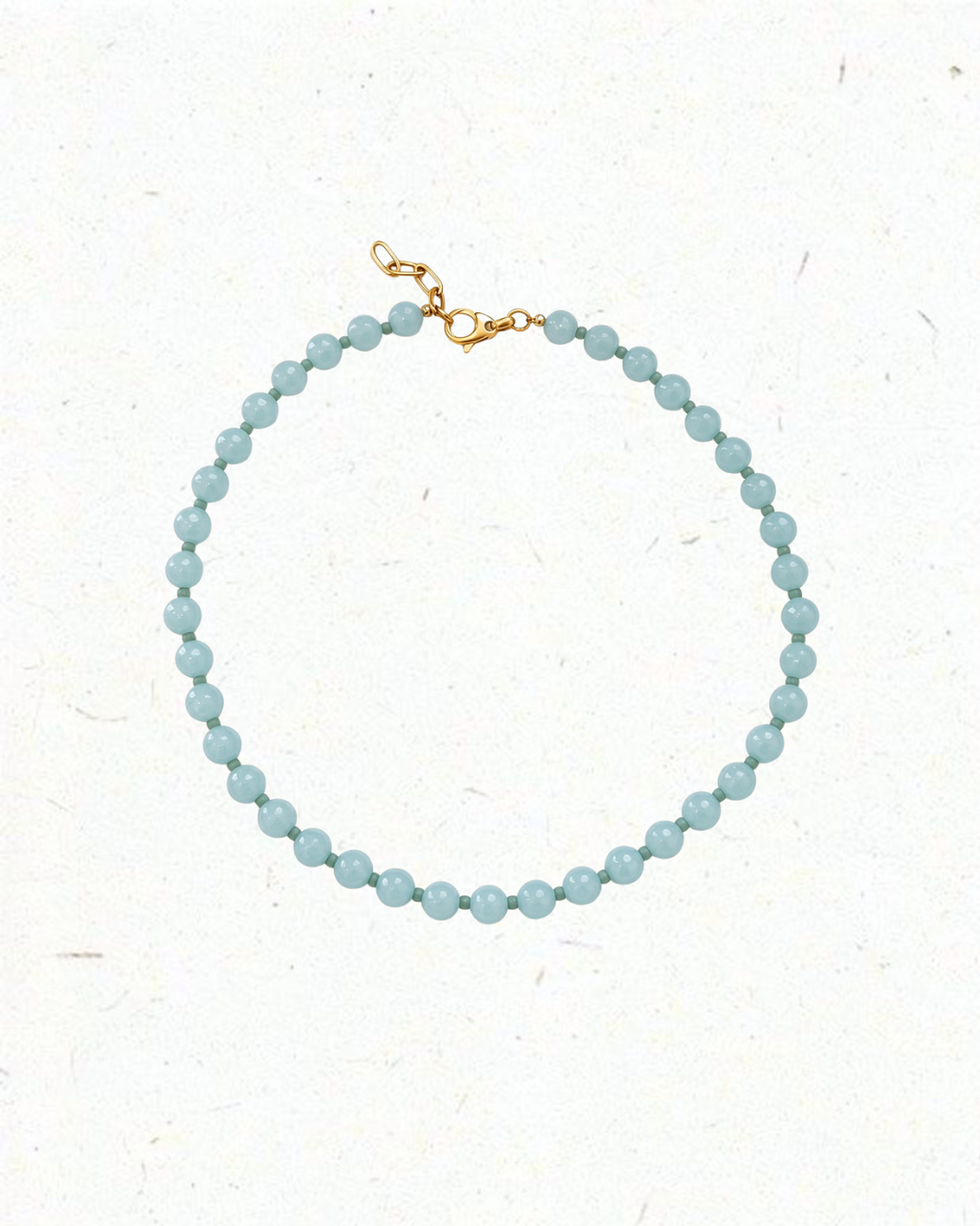 The Bubble Strand Necklace in Powder Blue