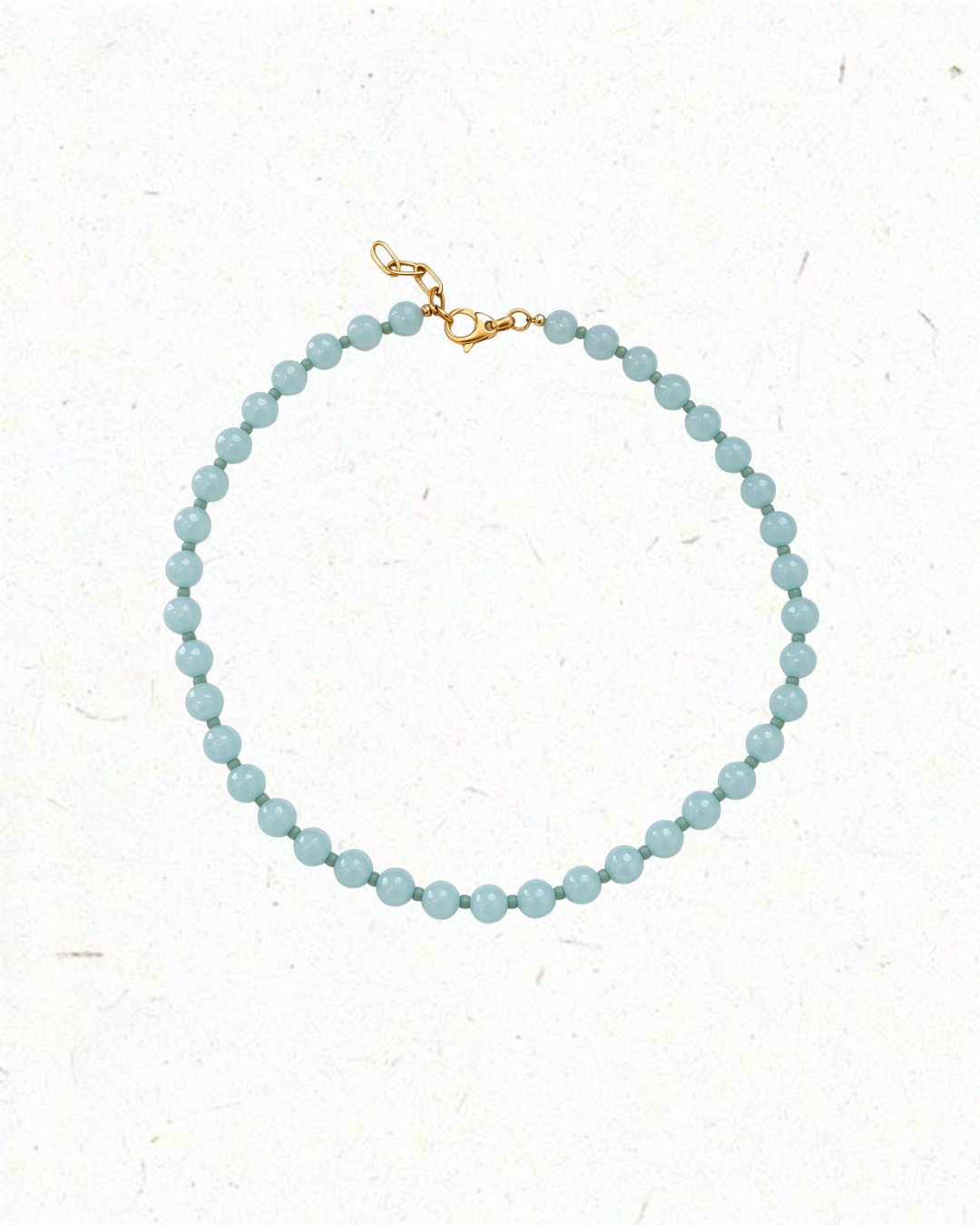 The Bubble Strand Necklace in Powder Blue