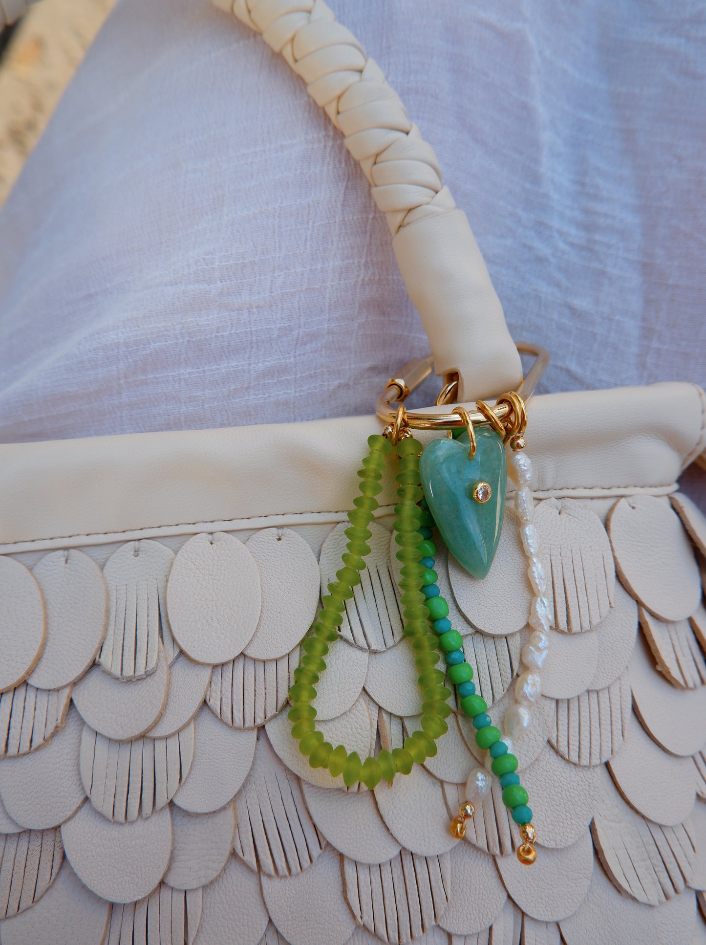 Spring Beaded Bag Charms