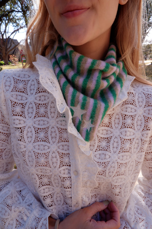 The Striped Triangle Scarf