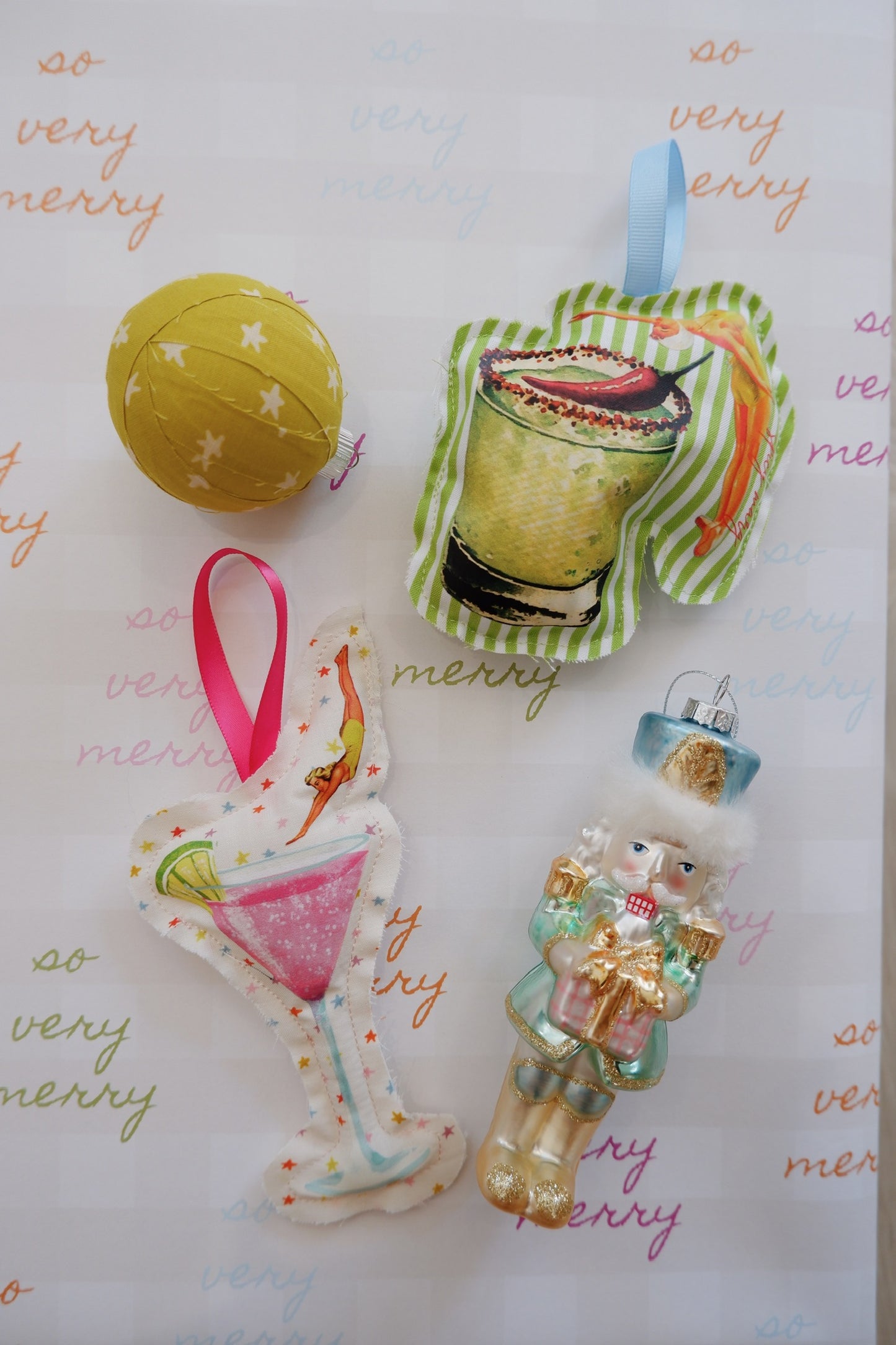 The Fabric Print Ornaments