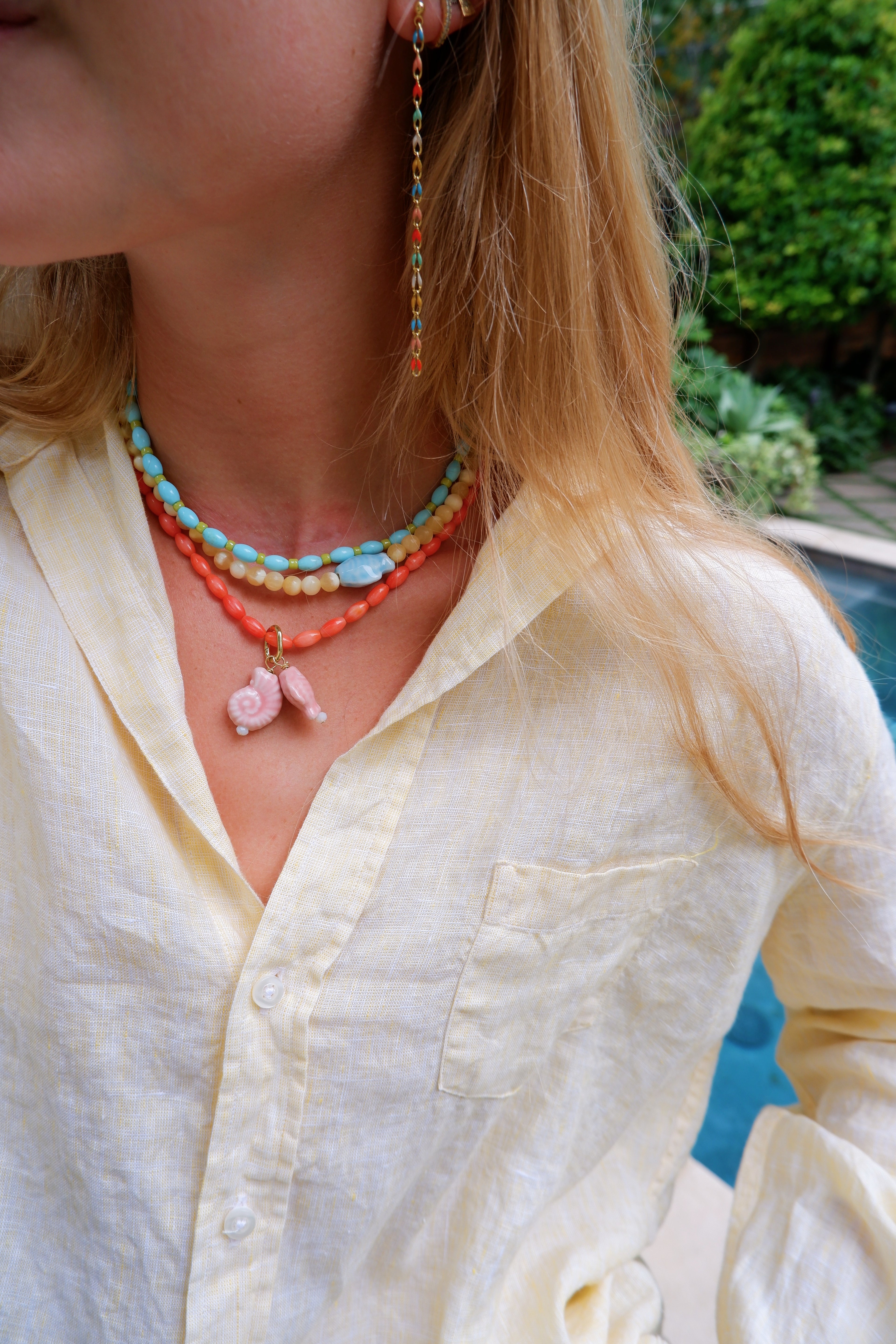 The Sun and Sea Fish Necklace