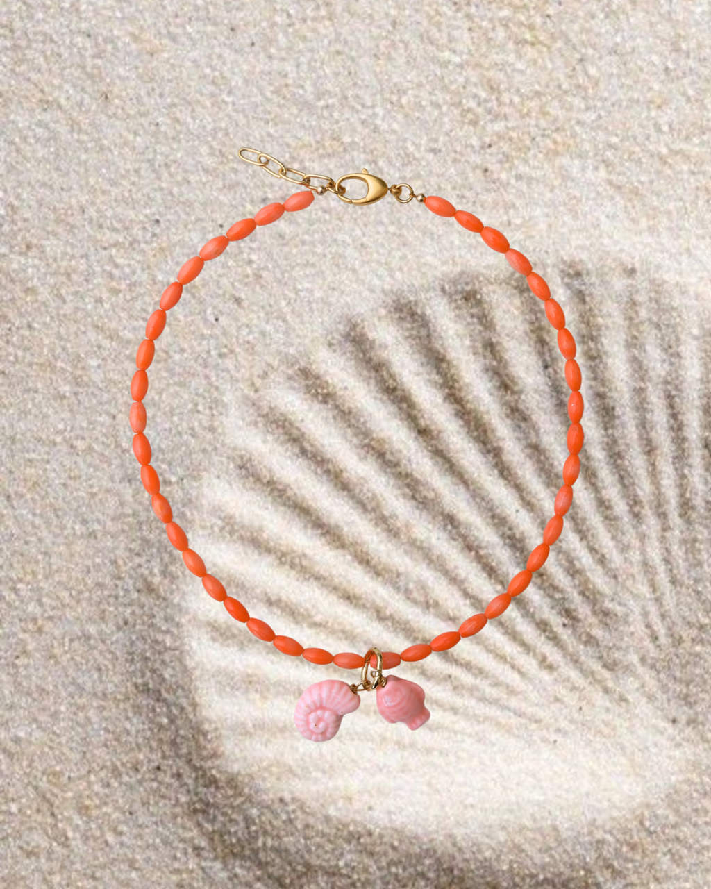 The Salmon Ocean Drop Necklace