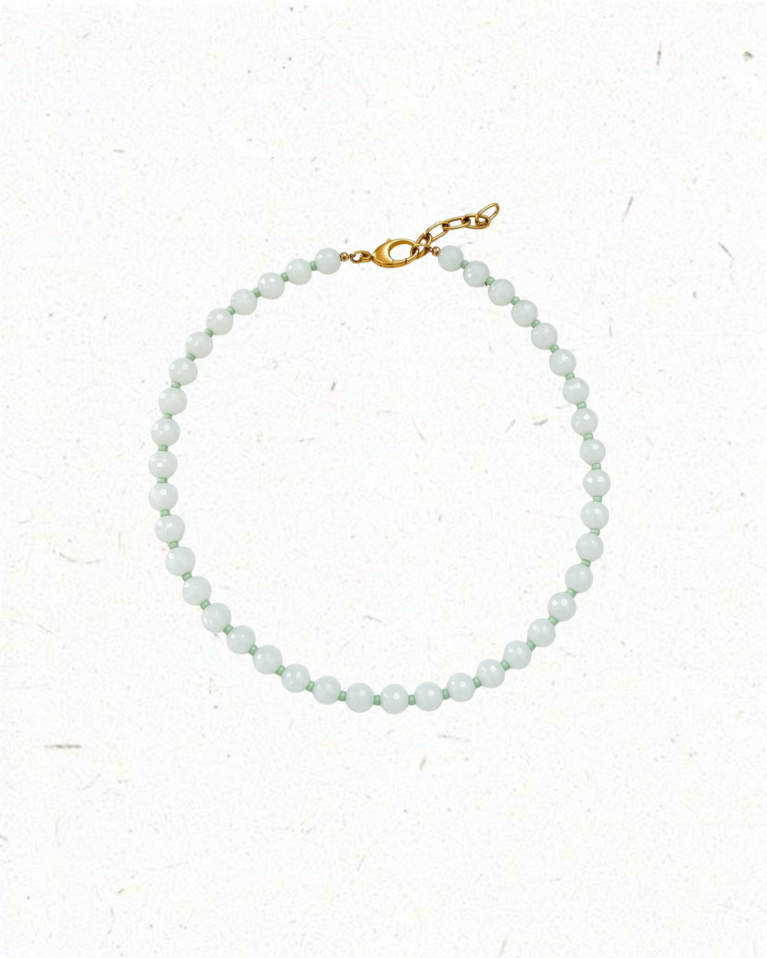 The Bubble Strand Necklace in Seafoam