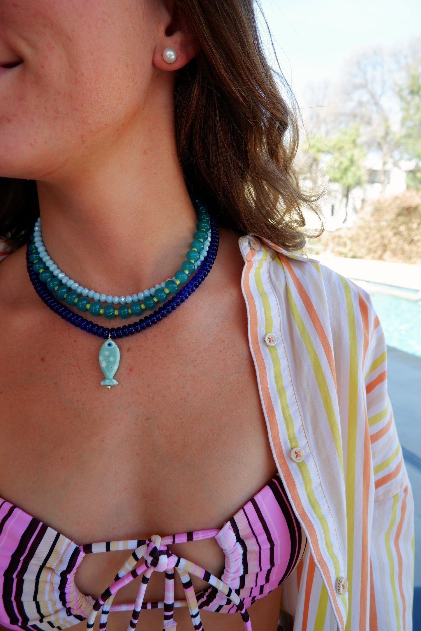 The Watercolor Fish Necklace