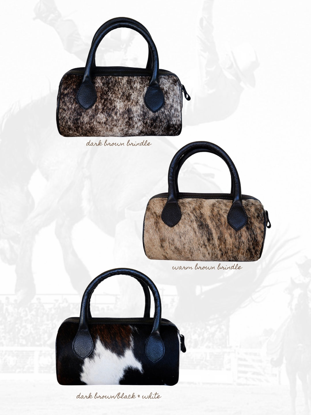 The Hide Barrel Bag - Black Leather