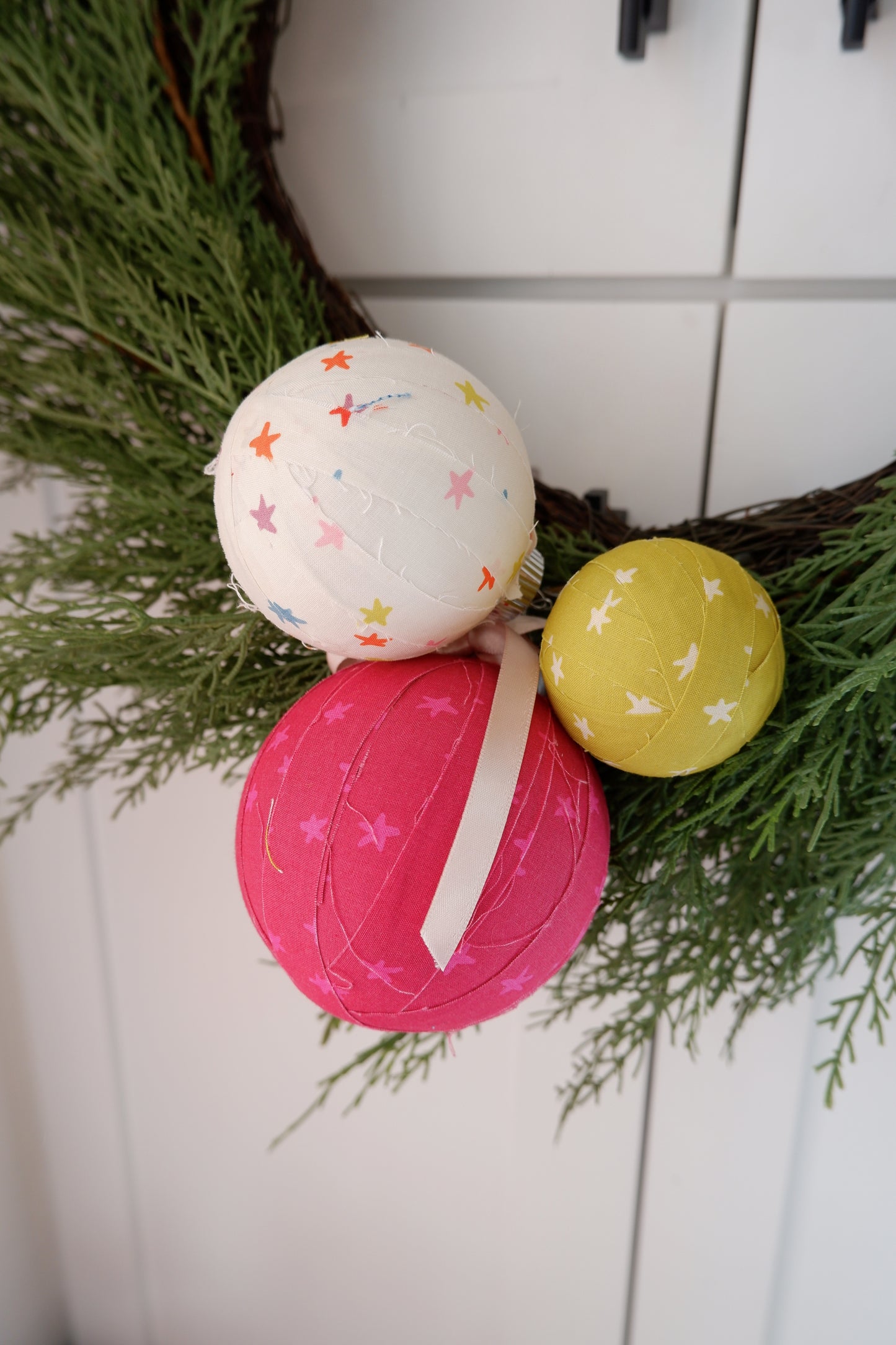 The Large Fabric Wrapped Ornaments