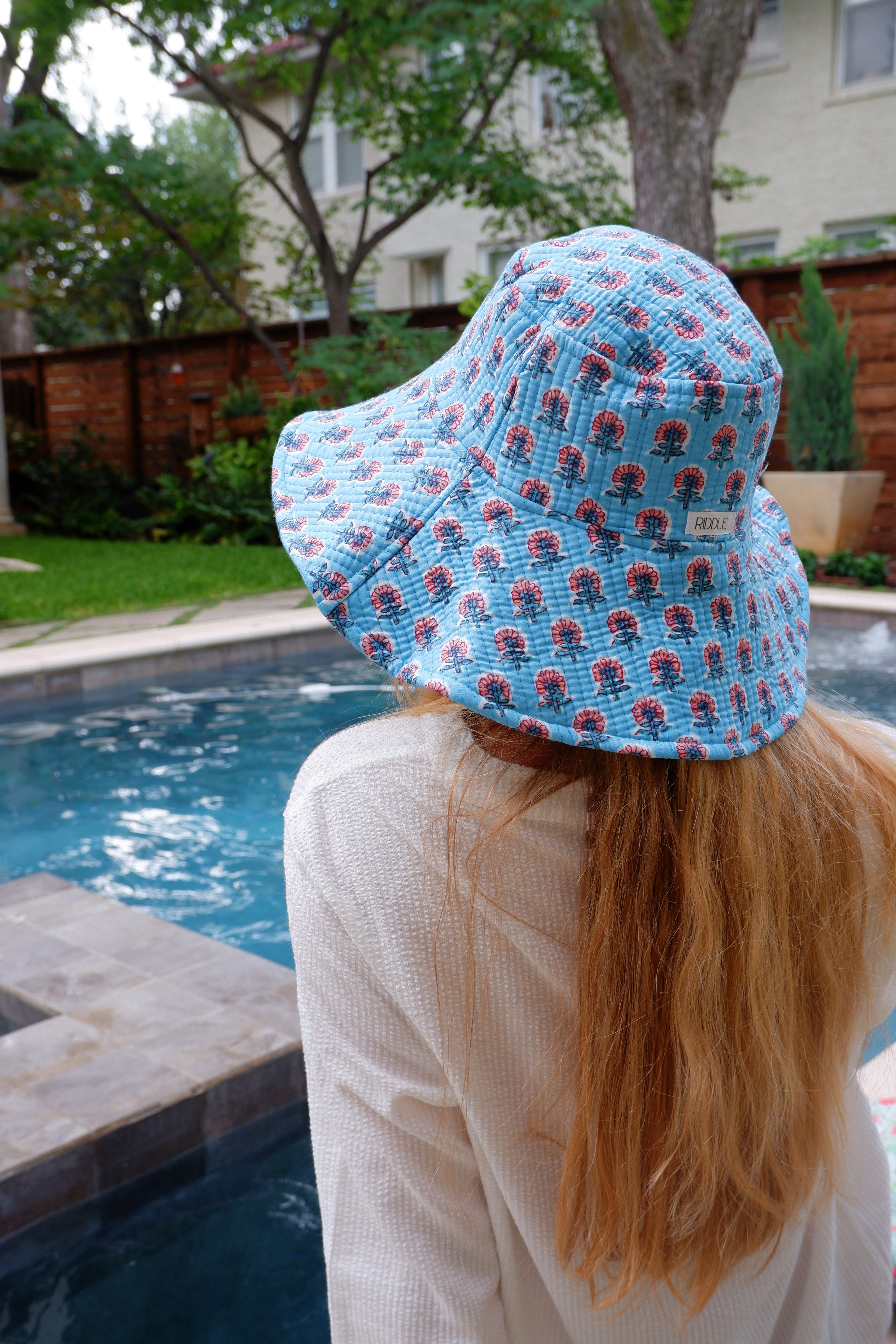 The Blue Bloom Quilted Hat