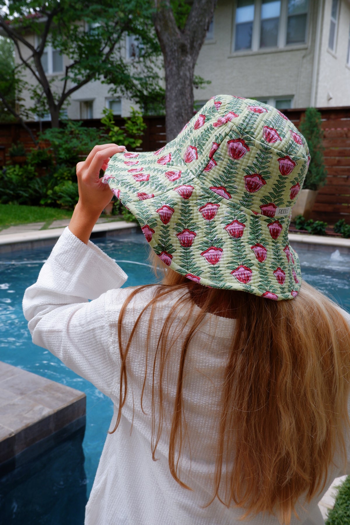 The Green Wild Tulip Quilted Hat