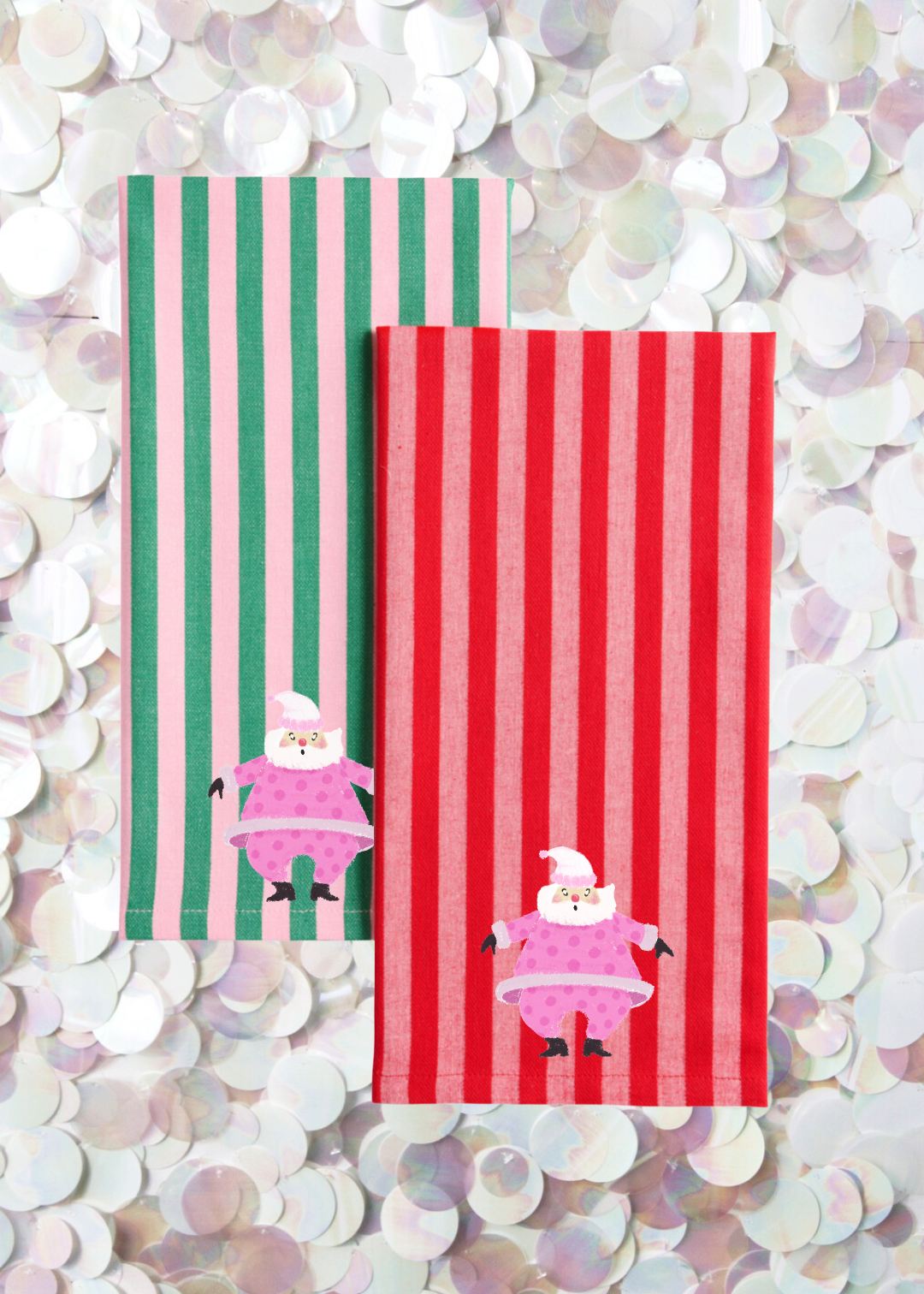 The Santa Tea Towels