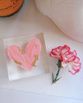 The Light Pink Acrylic Heart Mini
