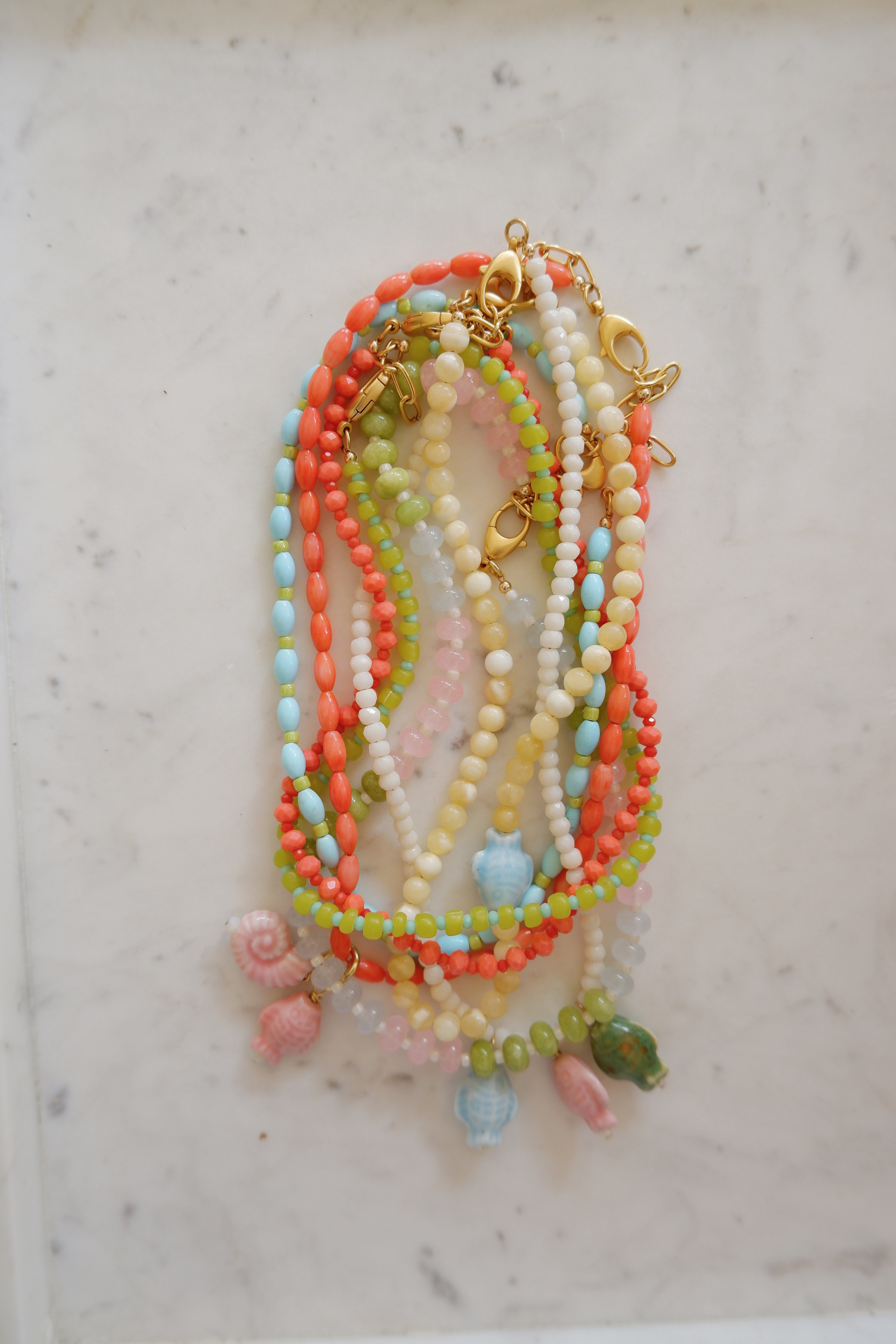 The Sun and Sea Fish Necklace