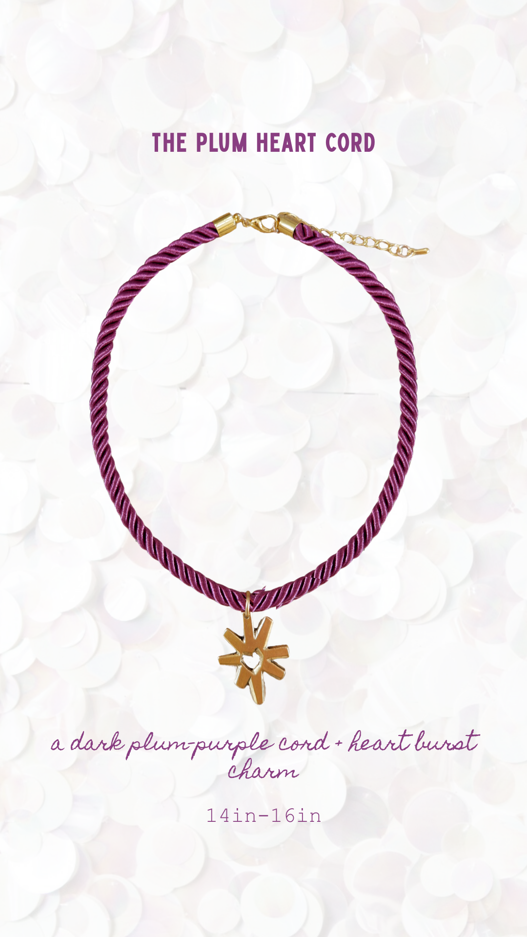 The Plum Heart Cord