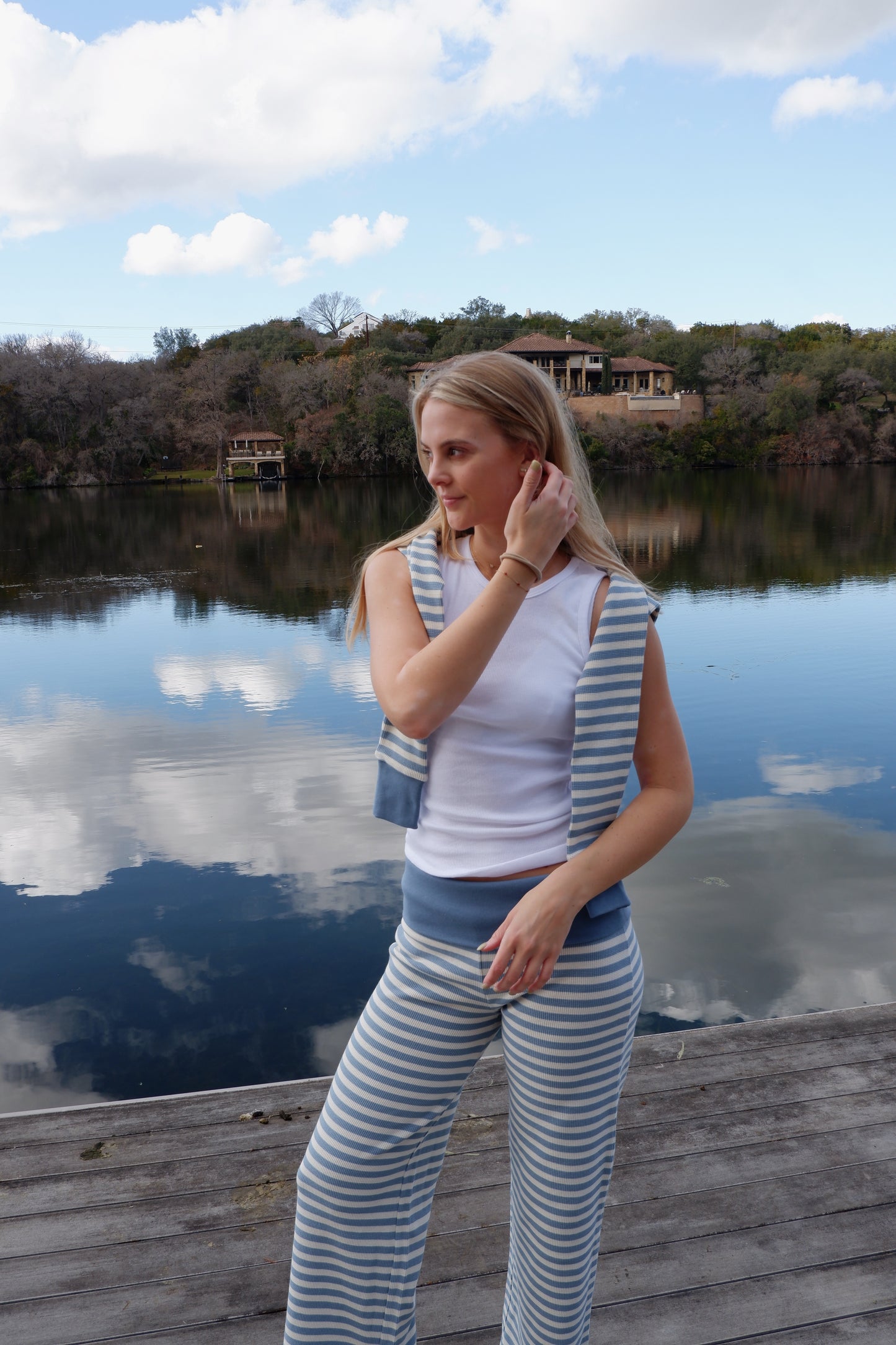 The Baby Blue Stripe Set