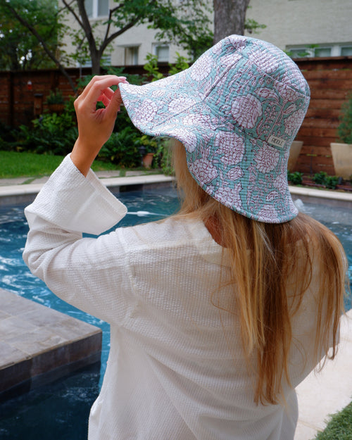 The Blue Dahlia Quilted Hat