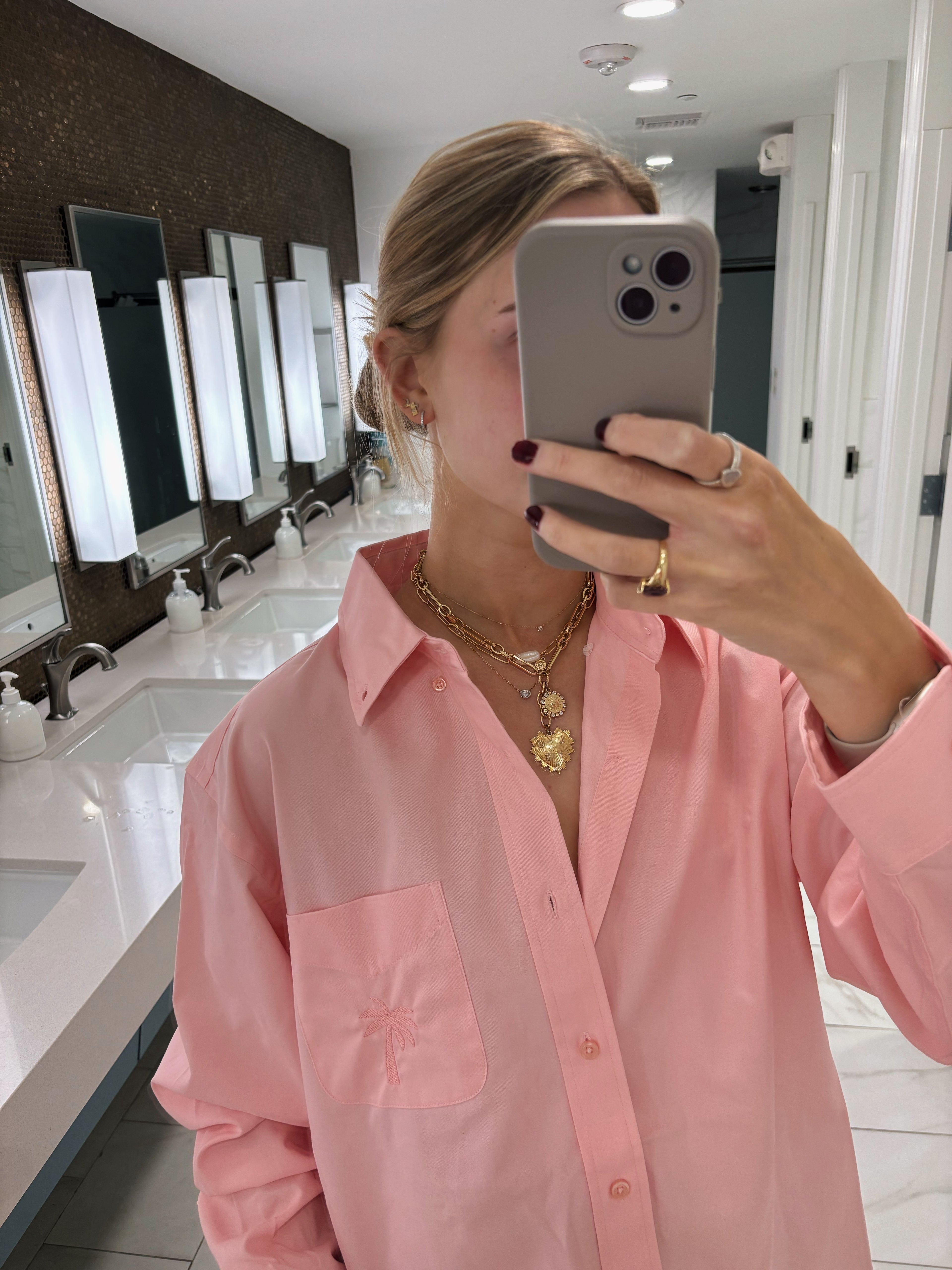 The Palm Tree Button Up
