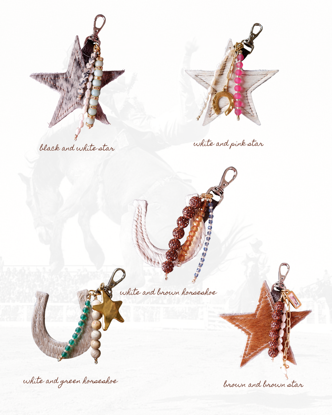 The Beaded Hide Bag Charms