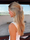The White Bandana Claw Clip