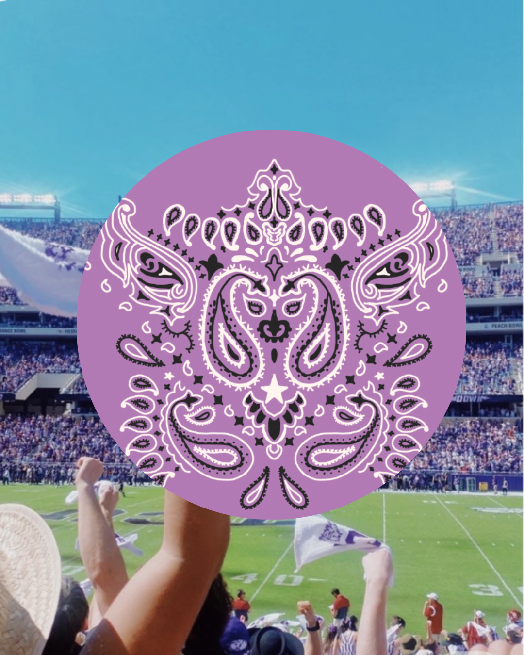 The Purple Bandana Pin
